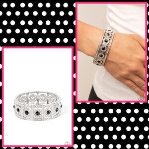 2/$10 Paparazzi Ultra Upscale - Black Bracelet